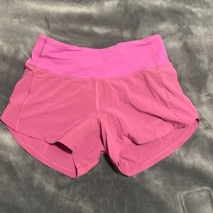 LuluLemon speed up low rise lined shorts 2.5” purple